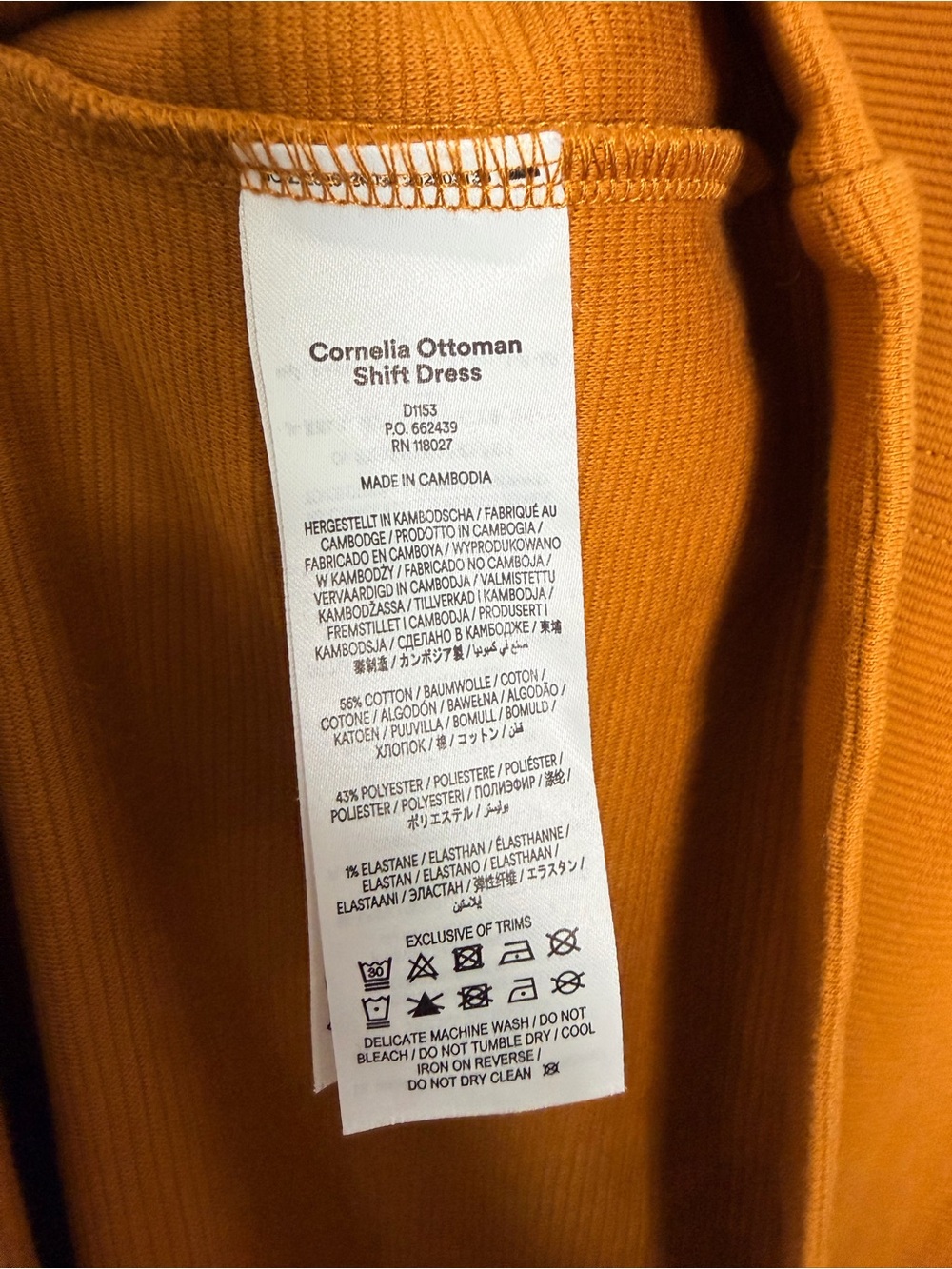 Boden Cornelia Ottoman Long-Sleeve Shift Dress Size 14 - Picture 8 of 8